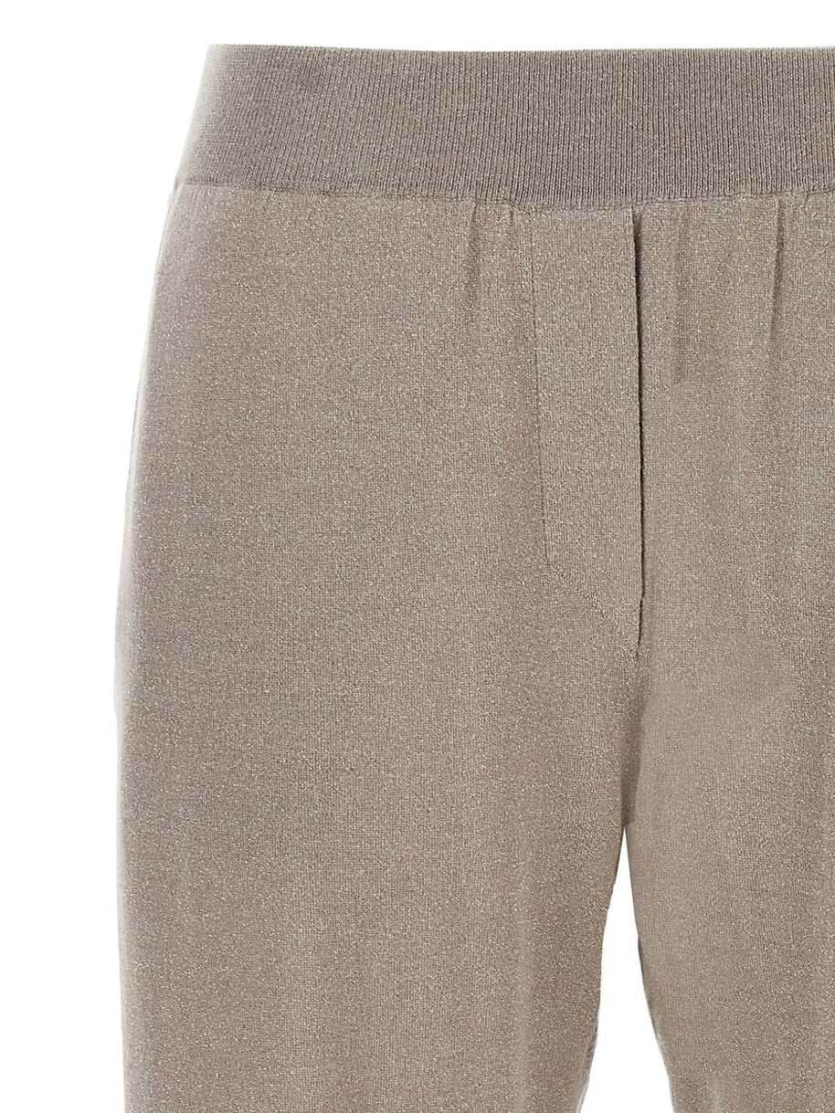 Brunello Cucinelli Wool And Silk Trousers - Dove Grey