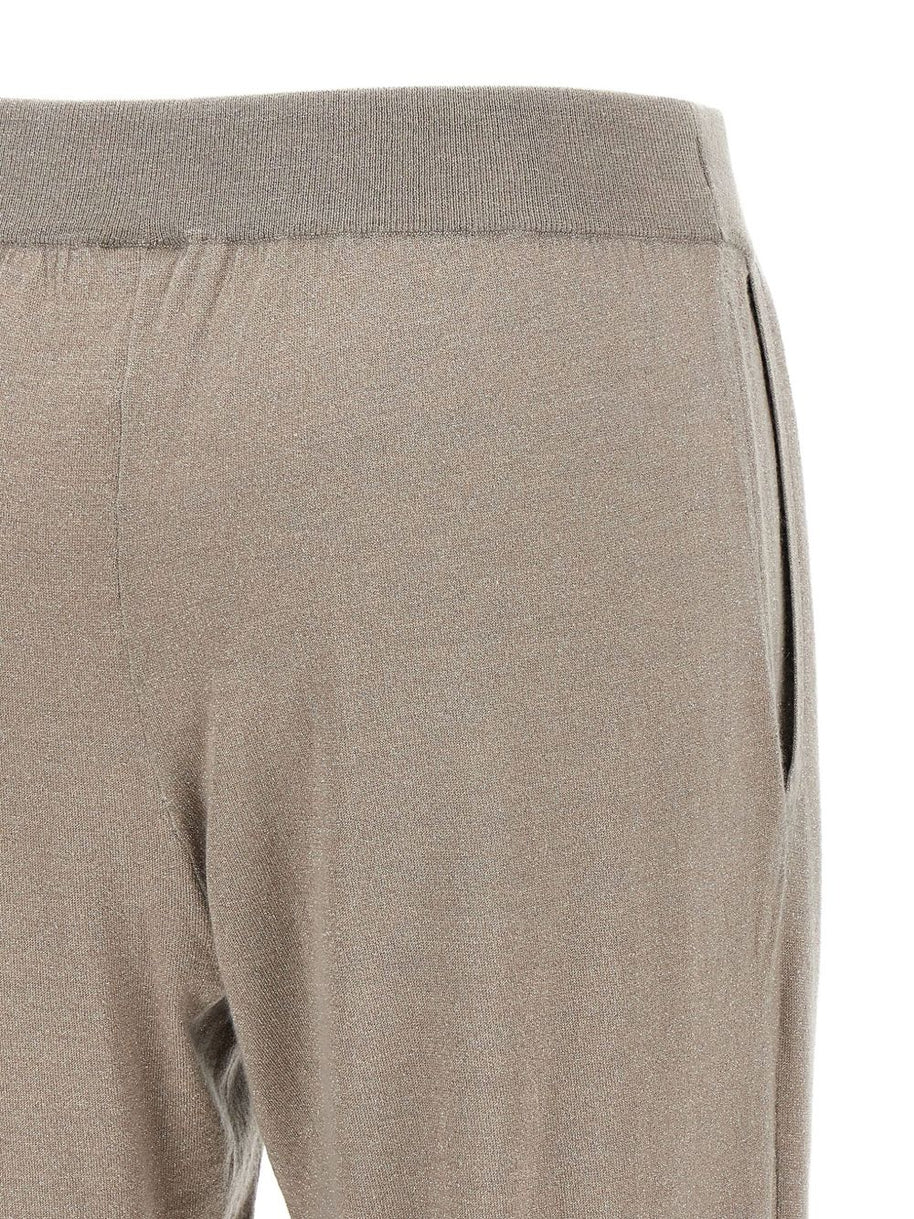 Brunello Cucinelli Wool And Silk Trousers - Dove Grey