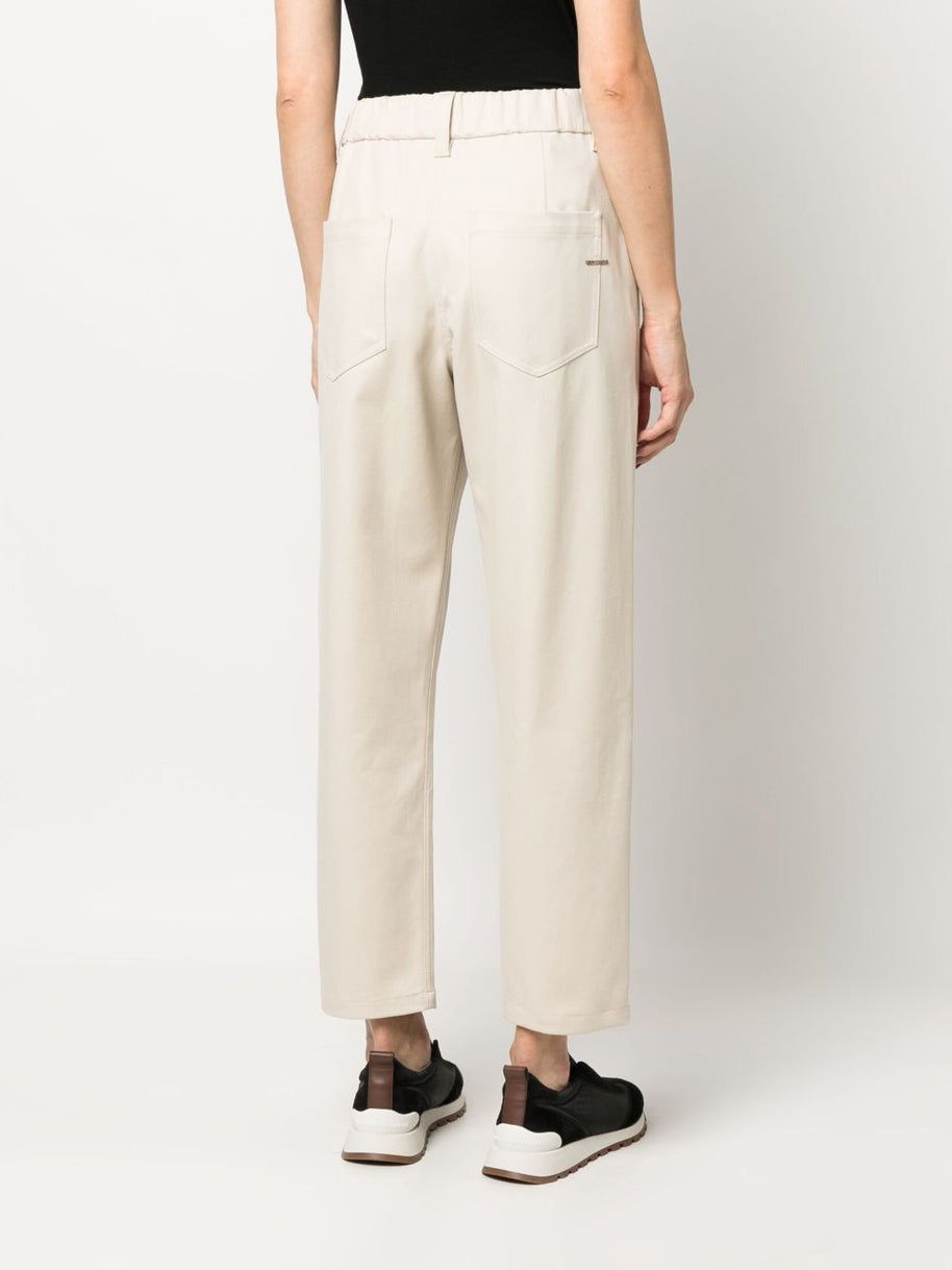 Brunello Cucinelli Cotton Chino Trousers - Brown