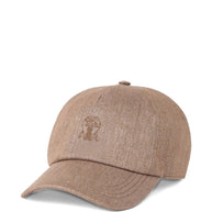 Brunello Cucinelli Linen Blend Baseball Cap - Brown