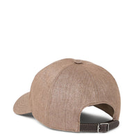 Brunello Cucinelli Linen Blend Baseball Cap - Brown