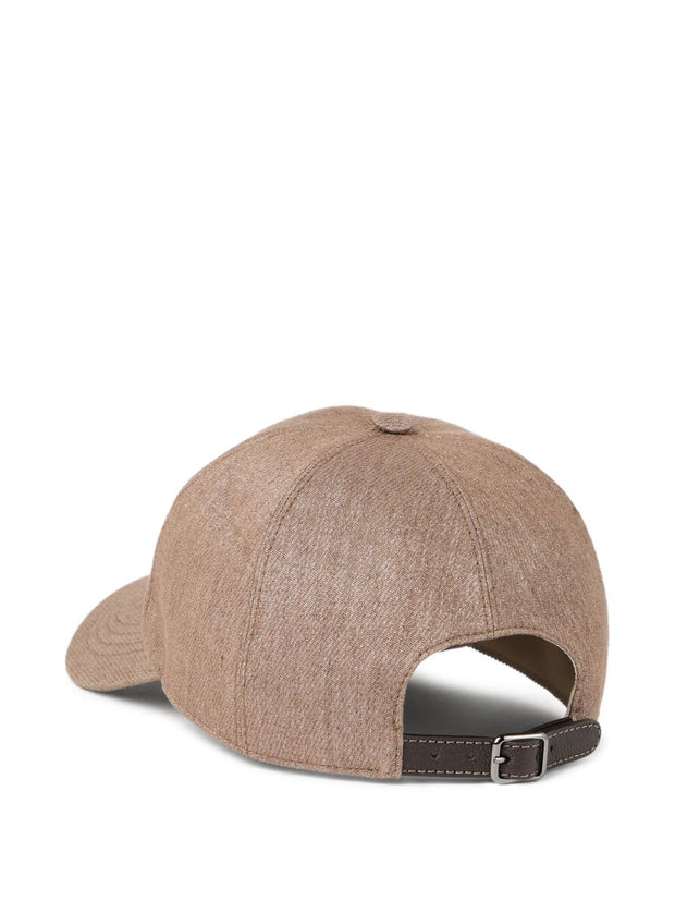 Brunello Cucinelli Linen Blend Baseball Cap - Brown