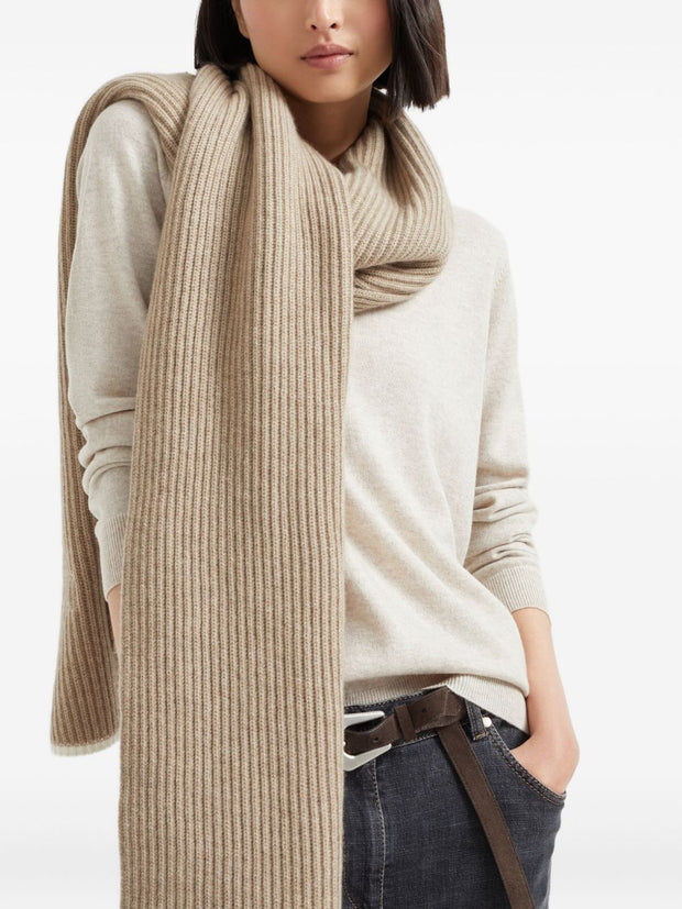 Brunello Cucinelli Cashmere Scarf - Brown