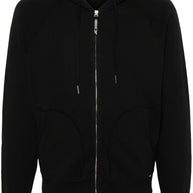 Tom Ford Cotton Zipped Hoodie - Black
