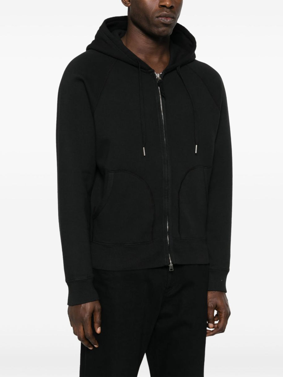 Tom Ford Cotton Zipped Hoodie - Black