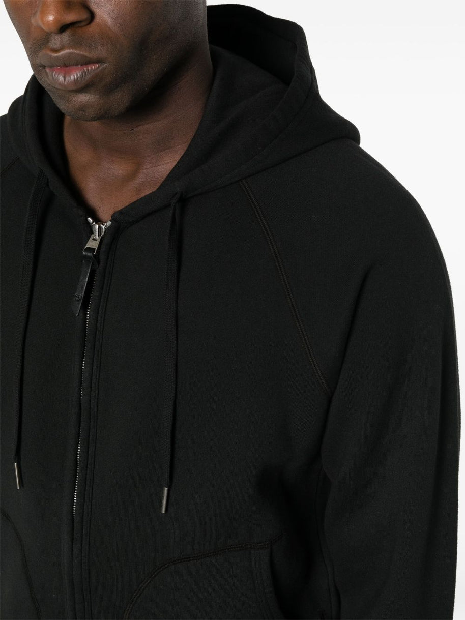 Tom Ford Cotton Zipped Hoodie - Black