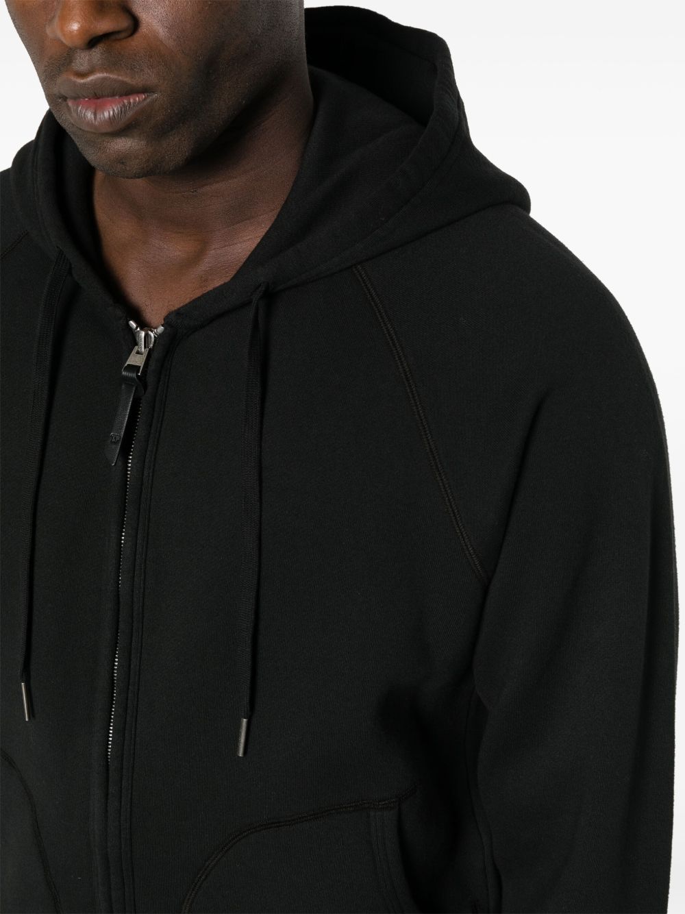 Tom Ford Cotton Zipped Hoodie - Black