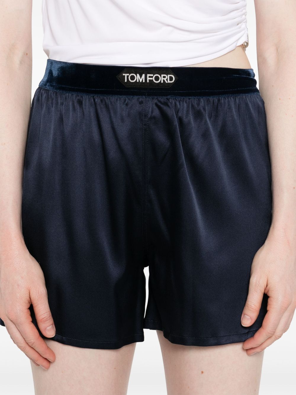 Tom Ford Silk Shorts - Blue