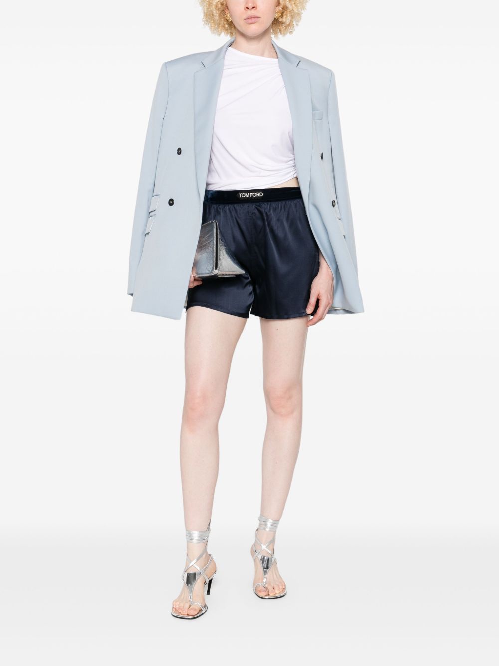 Tom Ford Silk Shorts - Blue