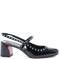 Christian Louboutin Janispikes Leather Pumps - Blue