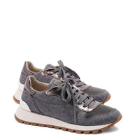 Brunello Cucinelli Wool Sneakers - Grey