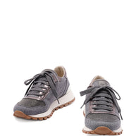 Brunello Cucinelli Wool Sneakers - Grey