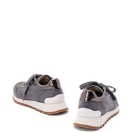 Brunello Cucinelli Wool Sneakers - Grey