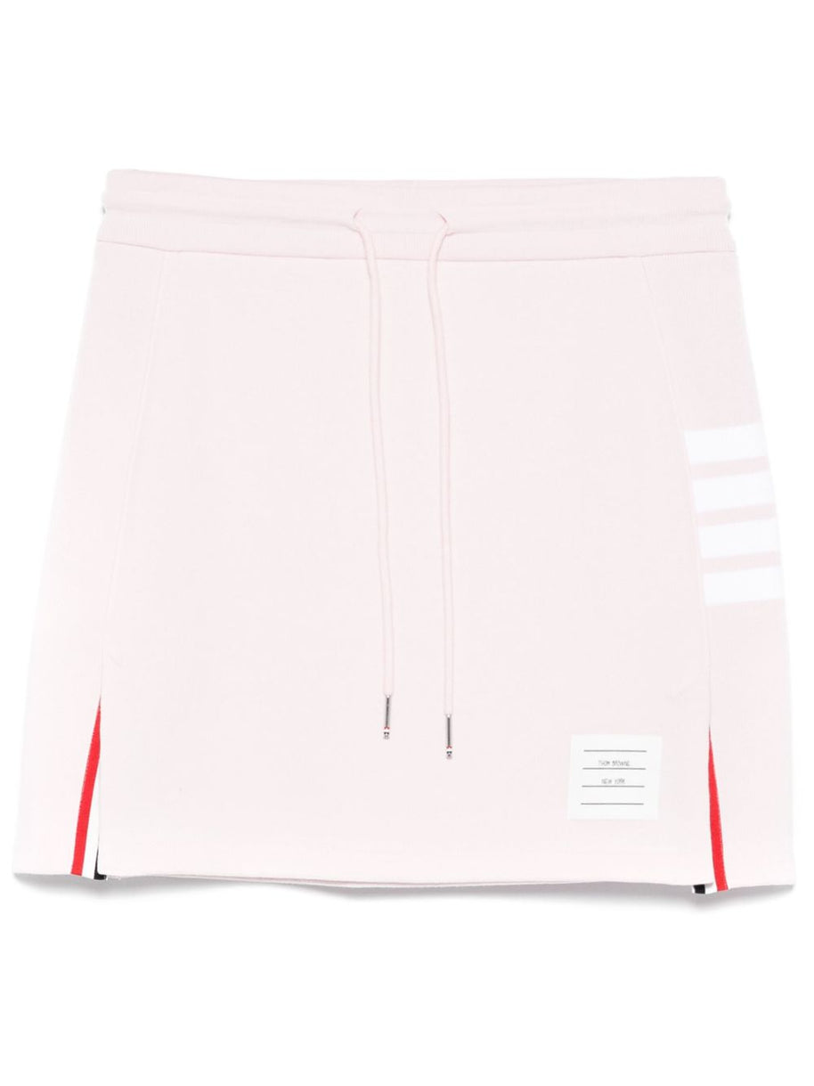 Thom Browne 4Bar Cotton Mini Skirt - Pink
