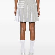 Thom Browne 4-Bar Stripe Mini Skirt - Grey