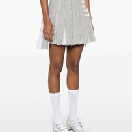 Thom Browne 4-Bar Stripe Mini Skirt - Grey