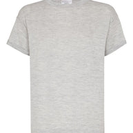 Brunello Cucinelli Cashmere And Silk T-shirt - Light Grey