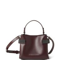 Brunello Cucinelli Essence Small Leather Handbag - Bordeaux
