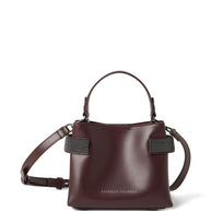 Brunello Cucinelli Essence Small Leather Handbag - Bordeaux