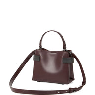 Brunello Cucinelli Essence Small Leather Handbag - Bordeaux
