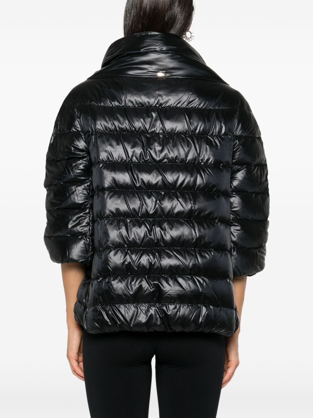 Herno Aminta Nylon Cape - Black