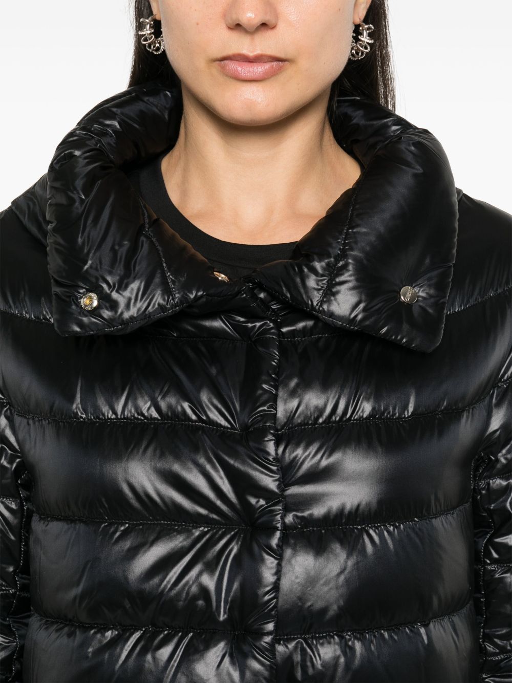 Herno Aminta Nylon Cape - Black