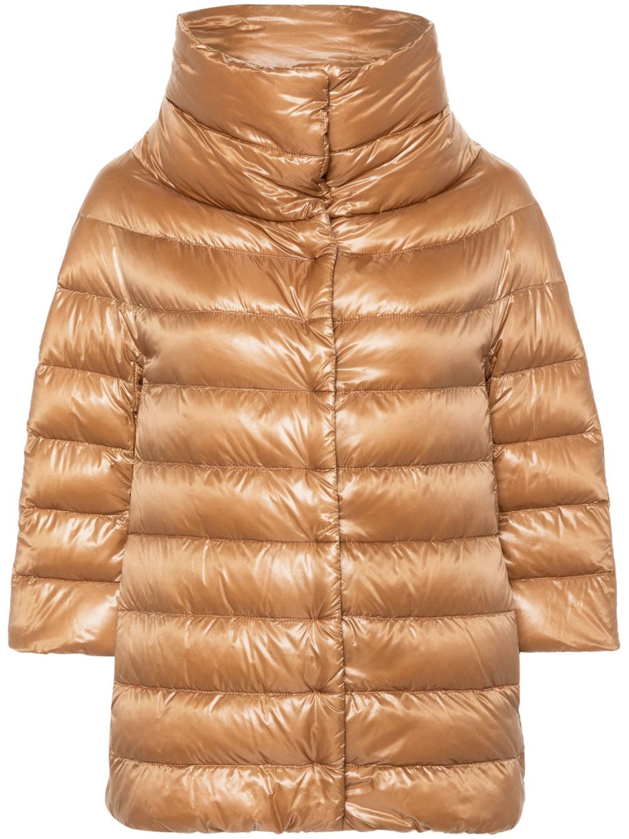 Herno Aminta Nylon Cape - Camel