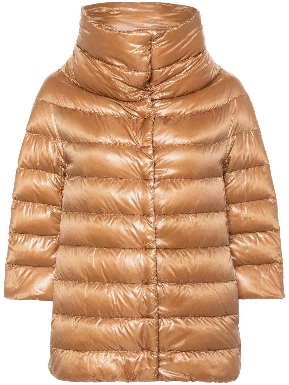 Herno Aminta Nylon Cape - Camel