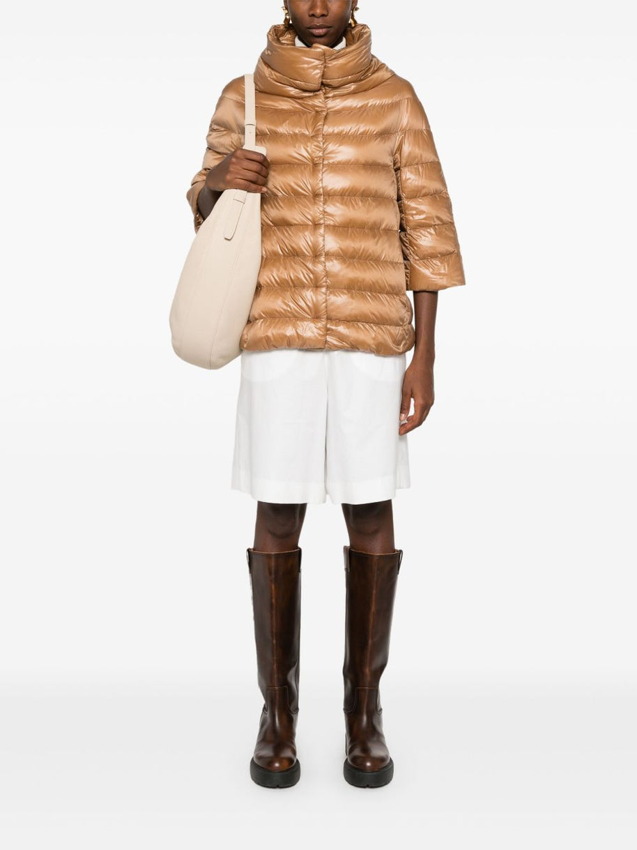Herno Aminta Nylon Cape - Camel