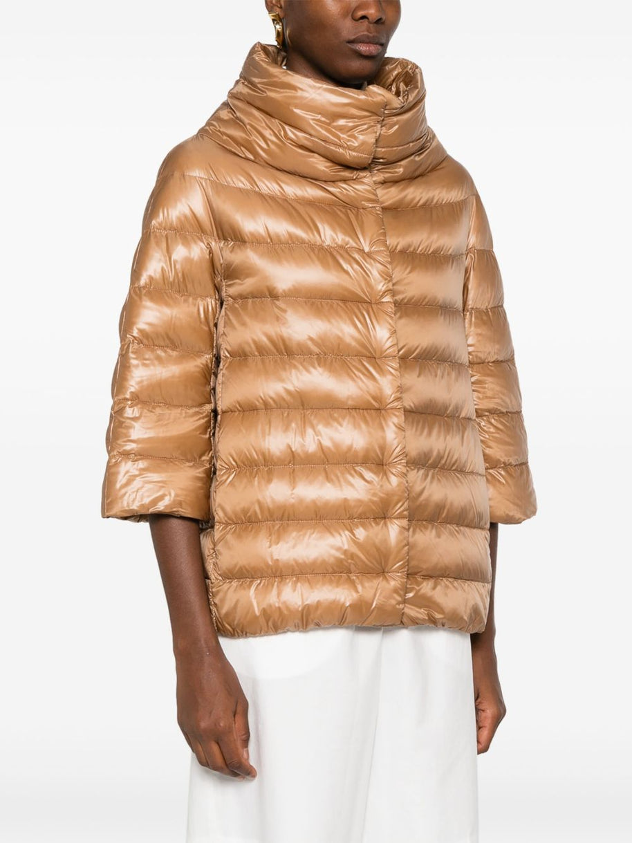 Herno Aminta Nylon Cape - Camel