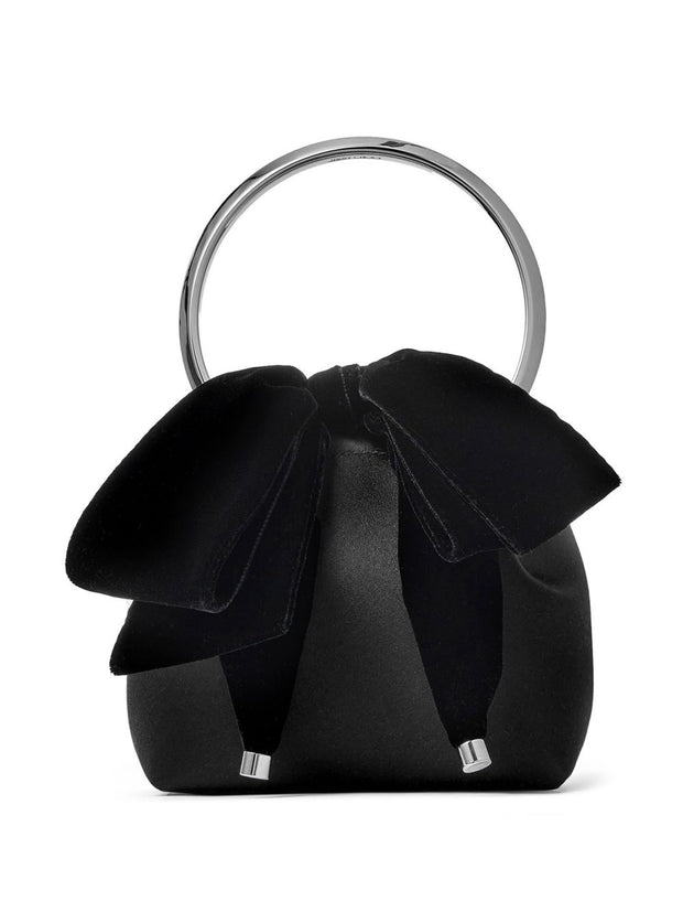 Jimmy Choo Bon Bon Leather Bucket Bag - Black