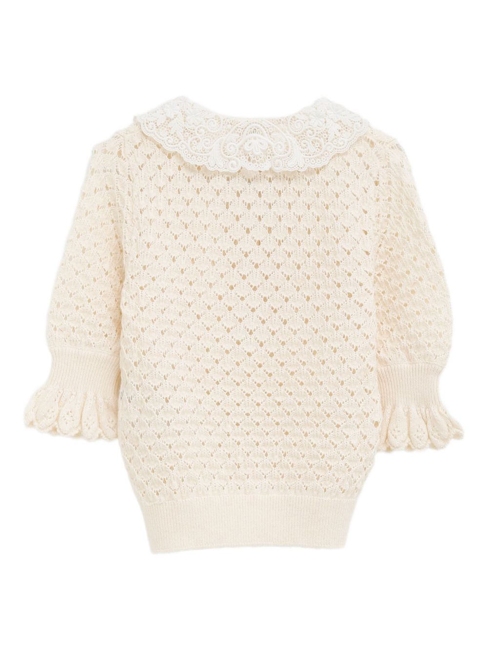 Chloé Chloè Wool And Silk Blend Sweater White