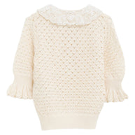 Chloé Chloè Wool And Silk Blend Sweater White