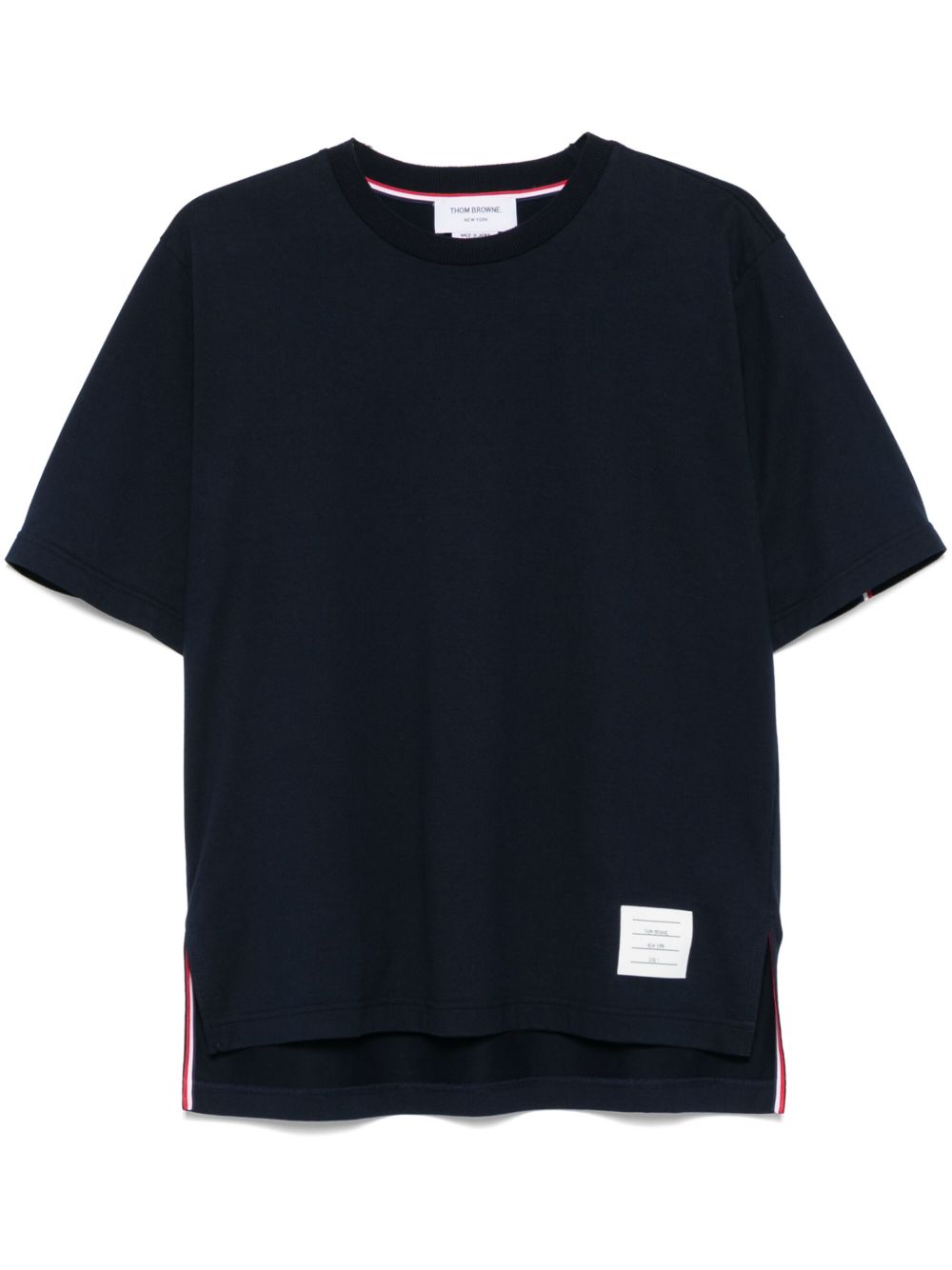 Thom Browne Oversized Cotton T-shirt - Blue