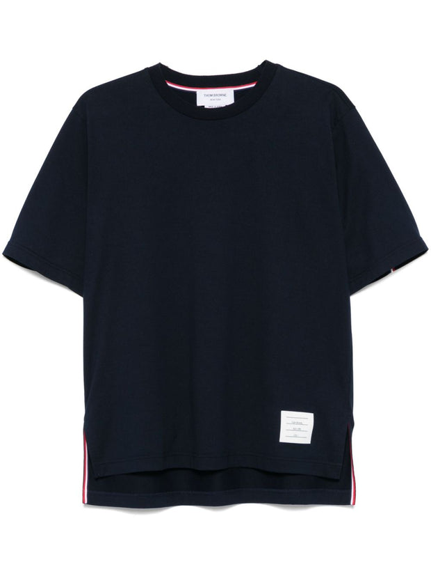 Thom Browne Oversized Cotton T-shirt - Blue