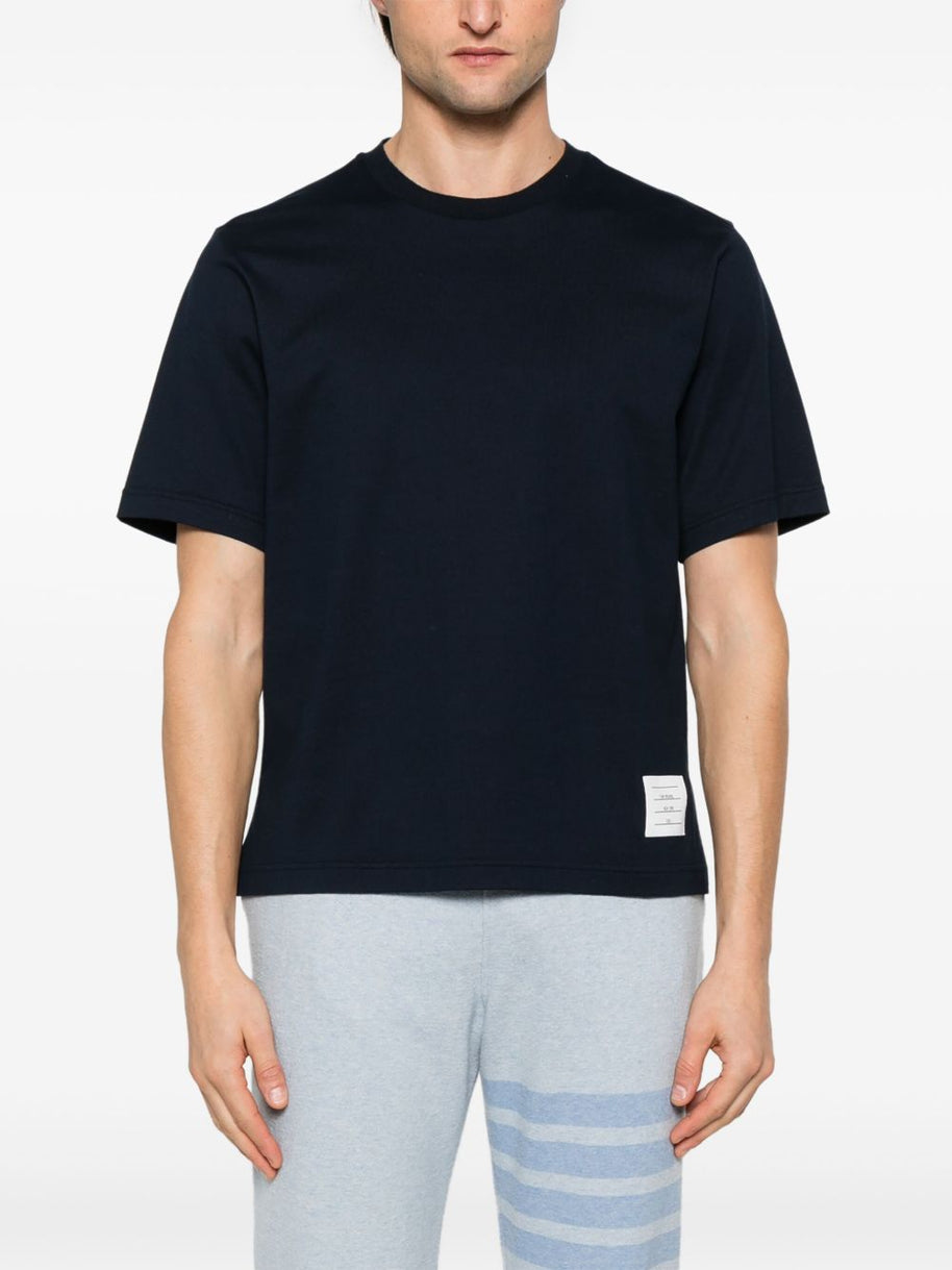 Thom Browne Oversized Cotton T-shirt - Blue