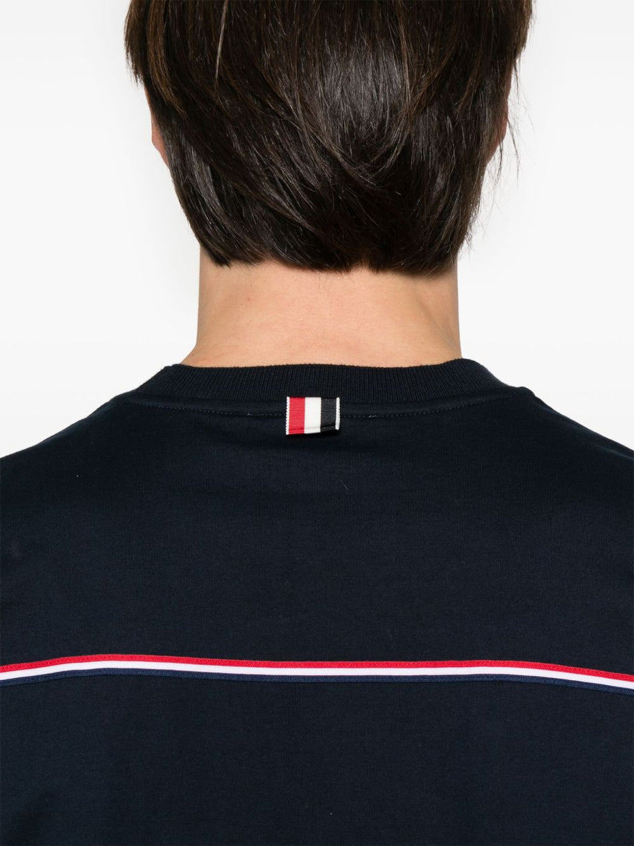 Thom Browne Oversized Cotton T-shirt - Blue