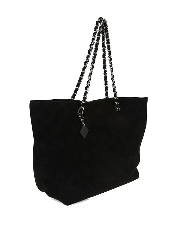 Tory Burch Ella Terry Cotton Tote Bag - Black