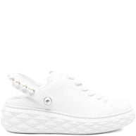 Jimmy Choo Maxi Pearl Leather Sneakers - White