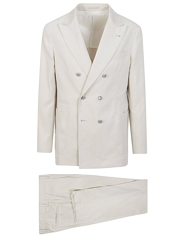 Brunello Cucinelli Cotton double-breasted suit