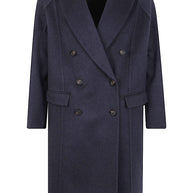 Brunello Cucinelli Double-breasted Long-sleeve Coat