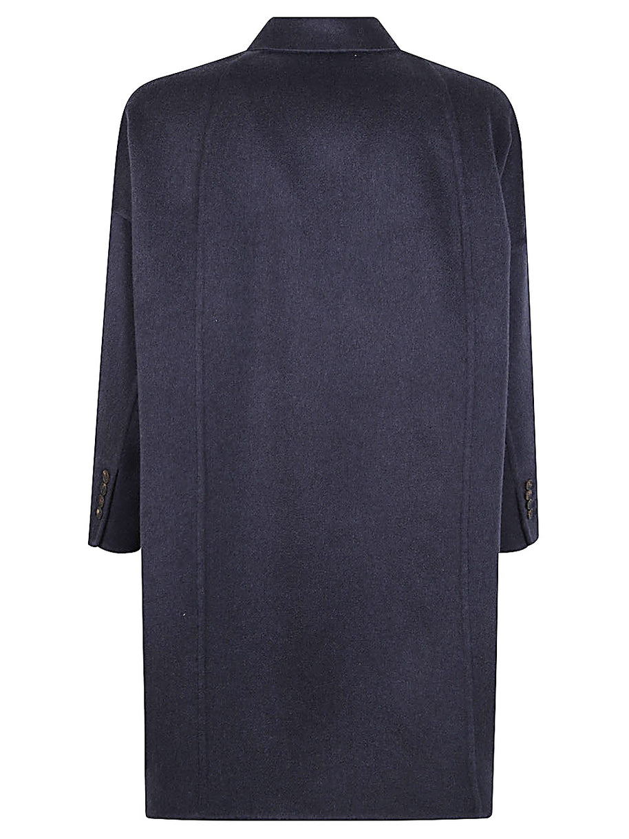 Brunello Cucinelli Double-breasted Long-sleeve Coat