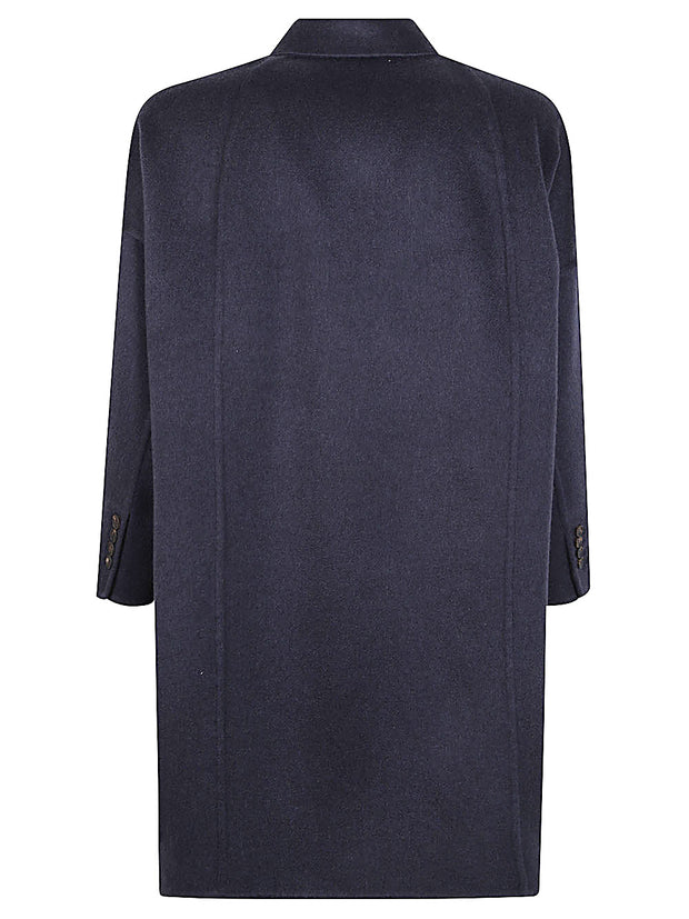 Brunello Cucinelli Double-breasted Long-sleeve Coat