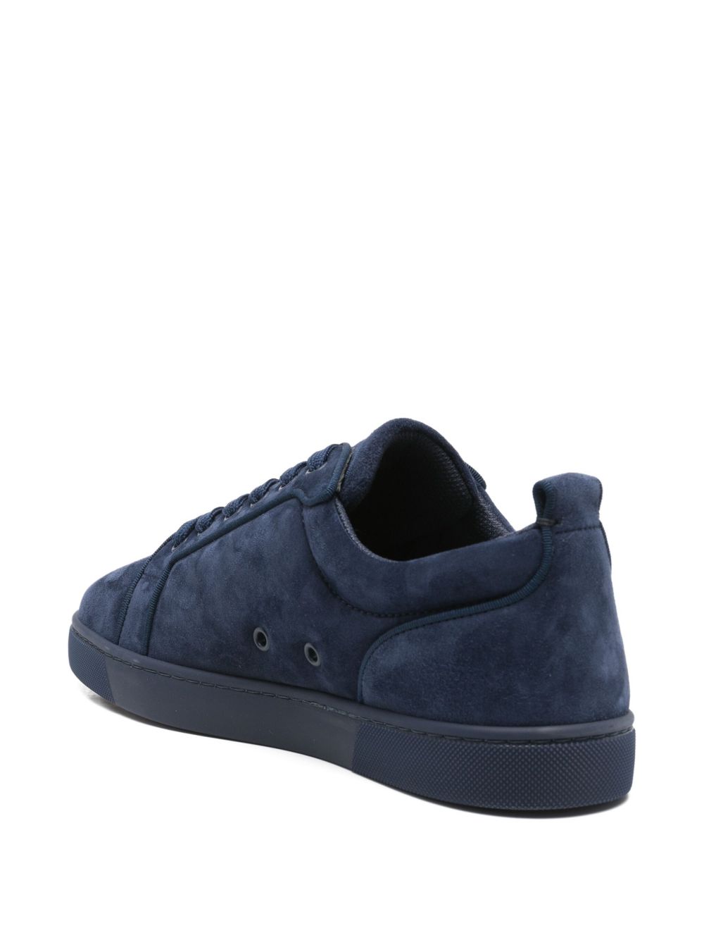 Christian Louboutin Louis Junior Velvet Sneakers Blue