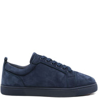 Christian Louboutin Louis Junior Velvet Sneakers -blue