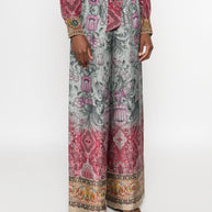 Pierre Louis Mascia Printed Silk Trousers - MultiColour