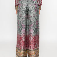 Pierre Louis Mascia Printed Silk Trousers - MultiColour