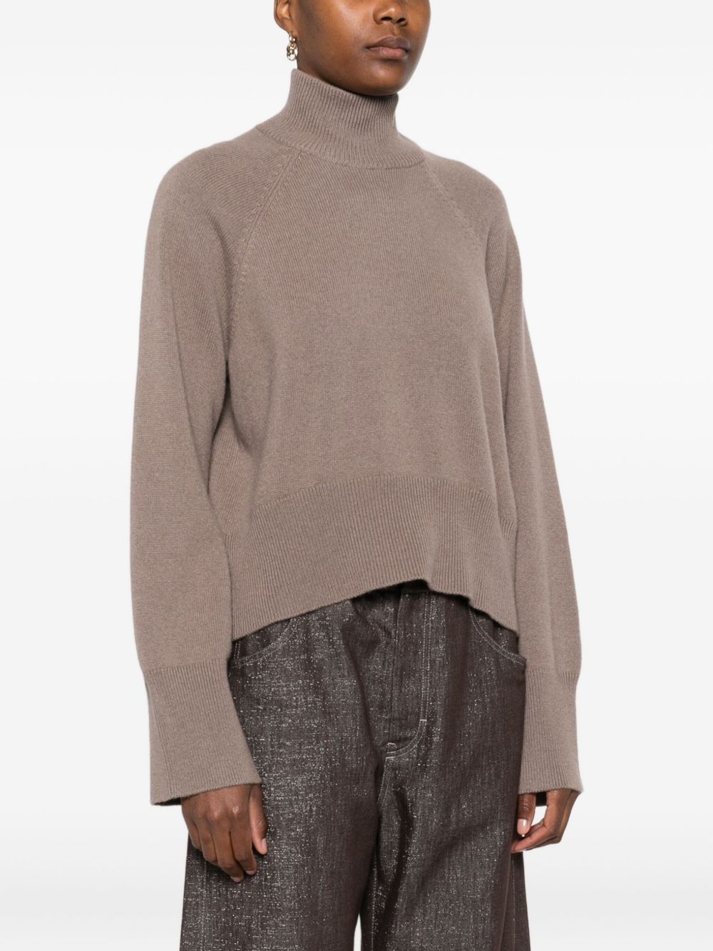 Brunello Cucinelli Wool Turtle-neck Sweater - Dove Grey