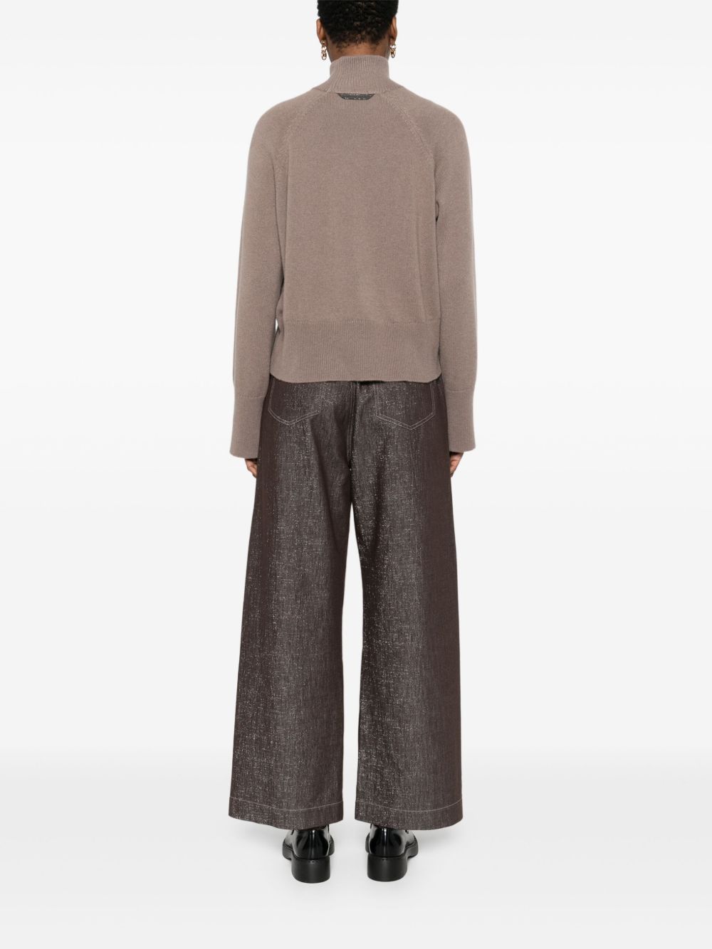 Brunello Cucinelli Wool Turtle-neck Sweater - Dove Grey