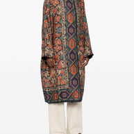 Pierre Louis Mascia Wool Kimono - Brown